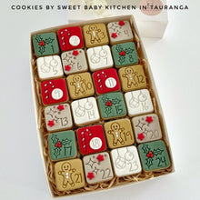 Load image into Gallery viewer, Advent Calendar Cookie Stamp &amp; Cutter Set