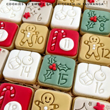 Load image into Gallery viewer, Advent Calendar Cookie Stamp &amp; Cutter Set