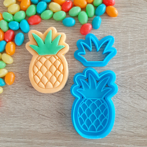 Pineapple Cookie Cutter & Fondant Stamp