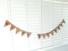 Load image into Gallery viewer, Happy Birthday Wooden Bunting Flags