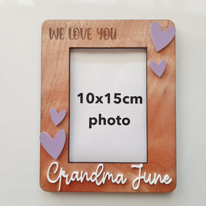 Personalised Love You Photo Frame