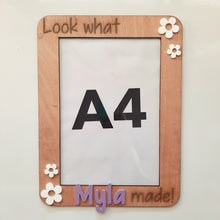 Load image into Gallery viewer, Personalised A4 Kids Art Display Frame