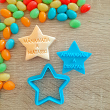 Load image into Gallery viewer, Mini Matariki Star Cookie Cutter &amp; Fondant Stamp