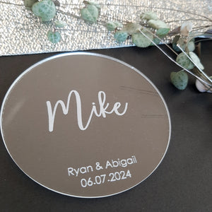 Personalised Wedding Acrylic Coaster