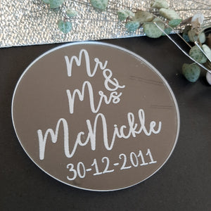 Custom Text Acrylic Coaster