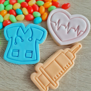 Scrubs (Medical) Cookie Cutter & Fondant Stamp