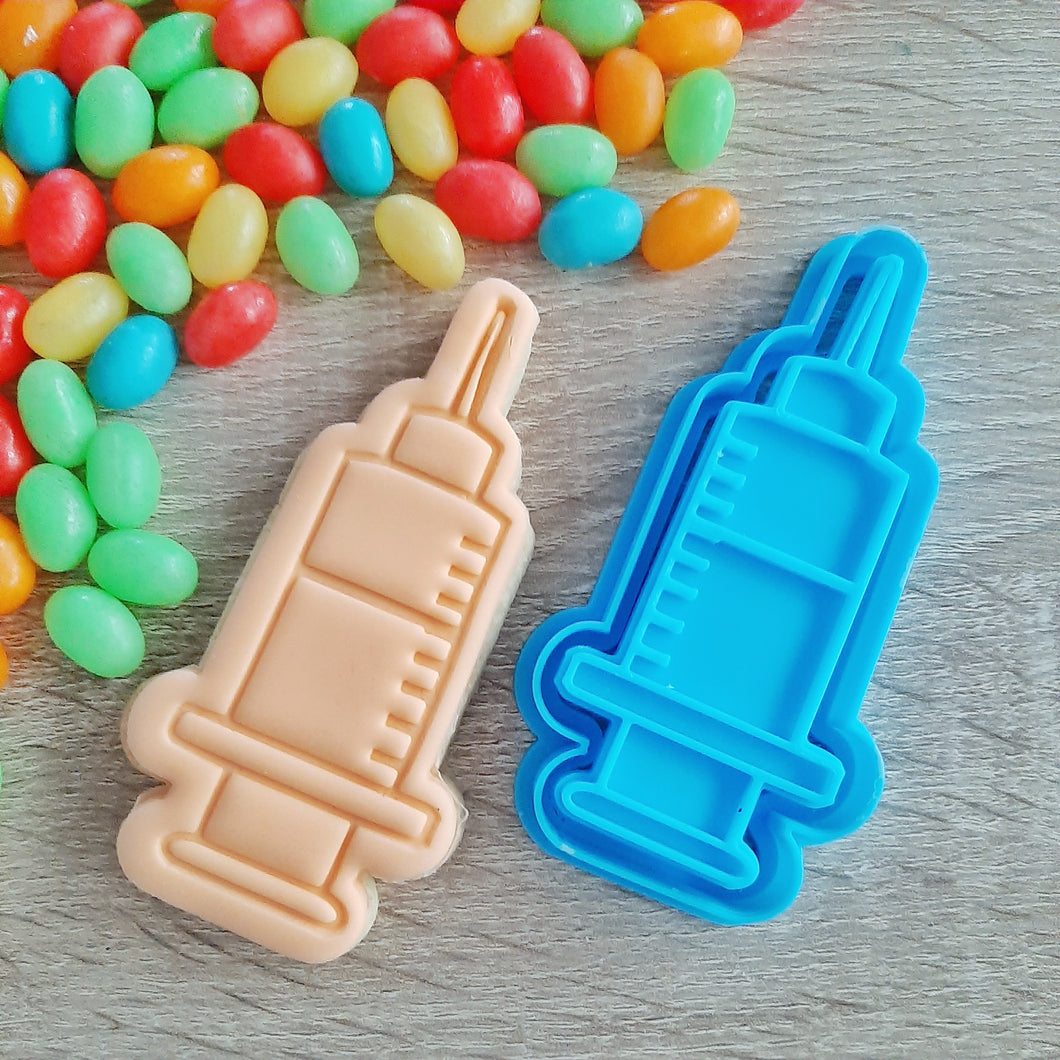 Syringe (Medical) Cookie Cutter & Fondant Stamp