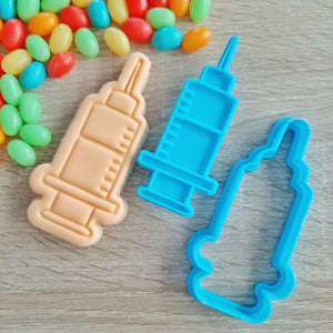 Syringe (Medical) Cookie Cutter & Fondant Stamp