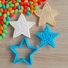 Load image into Gallery viewer, Koru Star Cookie Cutter &amp; Fondant Stamp