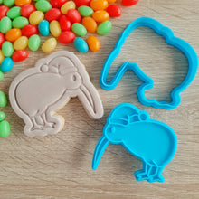 Load image into Gallery viewer, Kiwi with Santa Hat Cookie Cutter &amp; Fondant Stamp