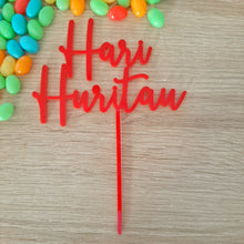 Load image into Gallery viewer, Acrylic Hari Huritau Cake Topper (more colours available)