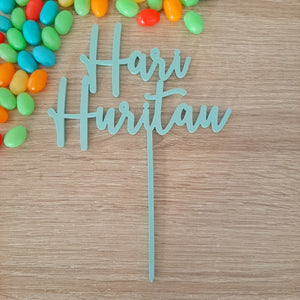 Acrylic Hari Huritau Cake Topper (more colours available)