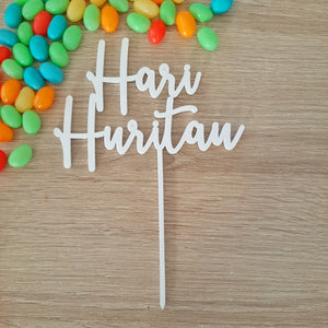 Acrylic Hari Huritau Cake Topper (more colours available)