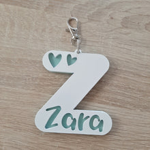 Load image into Gallery viewer, Personalised Letter Bag Tag/Keyring