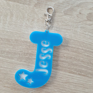 Personalised Letter Bag Tag/Keyring