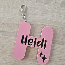 Load image into Gallery viewer, Personalised Letter Bag Tag/Keyring