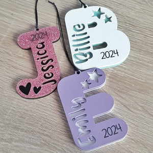 Personalised Letter Christmas Decoration