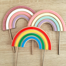 Load image into Gallery viewer, Personalised Rainbow Cake Topper