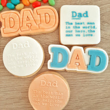 Load image into Gallery viewer, Dad Definition Raised Acrylic Fondant Stamp