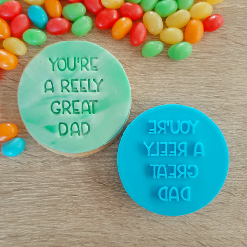 You're a Reely Great Dad Fondant Stamp