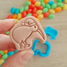 Load image into Gallery viewer, Mini Kiwi with Santa Hat Cookie Cutter &amp; Stamp