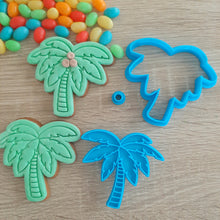 Load image into Gallery viewer, Palm Tree Cookie Cutter &amp; Fondant Stamp