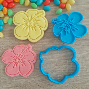 Hibiscus Flower Cookie Cutter & Fondant Stamp