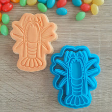 Load image into Gallery viewer, Crayfish Cookie Cutter &amp; Fondant Stamp