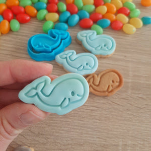 Mini Whale Cookie Cutter & Stamp