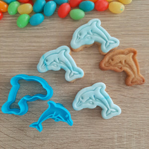 Mini Dolphin Cookie Cutter & Stamp