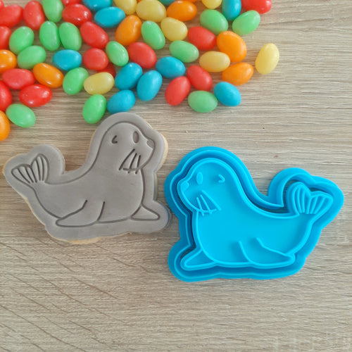 Seal Cookie Cutter & Fondant Stamp