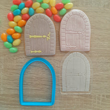 Load image into Gallery viewer, Fairy Door Raised Acrylic Fondant Stamp &amp; Cookie Cutter