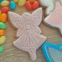 Load image into Gallery viewer, Fairy Raised Acrylic Fondant Stamp &amp; Cookie Cutter