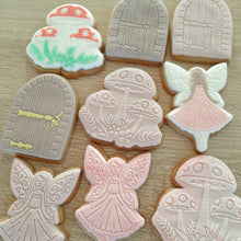 Load image into Gallery viewer, Fairy Raised Acrylic Fondant Stamp &amp; Cookie Cutter