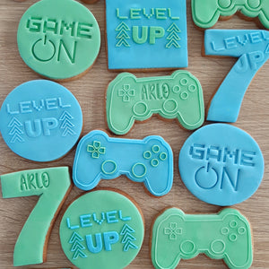 Level Up Raised Acrylic Fondant Stamp