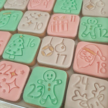 Load image into Gallery viewer, Advent Calendar Cookie Stamp &amp; Cutter Set