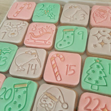 Load image into Gallery viewer, Advent Calendar Cookie Stamp &amp; Cutter Set