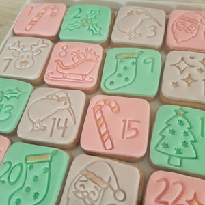 Advent Calendar Cookie Stamp & Cutter Set