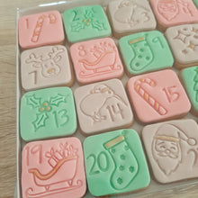 Load image into Gallery viewer, Advent Calendar Cookie Stamp &amp; Cutter Set