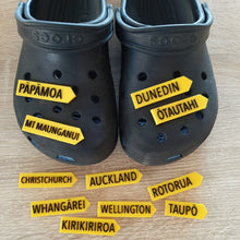 Load image into Gallery viewer, NZ Town Sign Shoe Charms