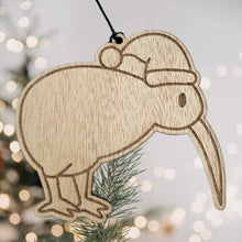 Load image into Gallery viewer, Kiwi Wooden Christmas Decoration