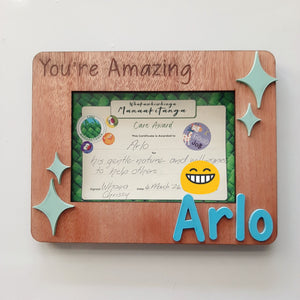 Personalised A6 Kids Certificate Display Frame