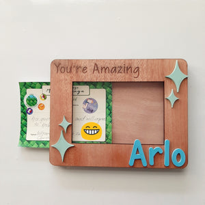 Personalised A6 Kids Certificate Display Frame