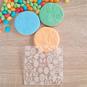 Easter Pattern Raised Acrylic Fondant Stamp