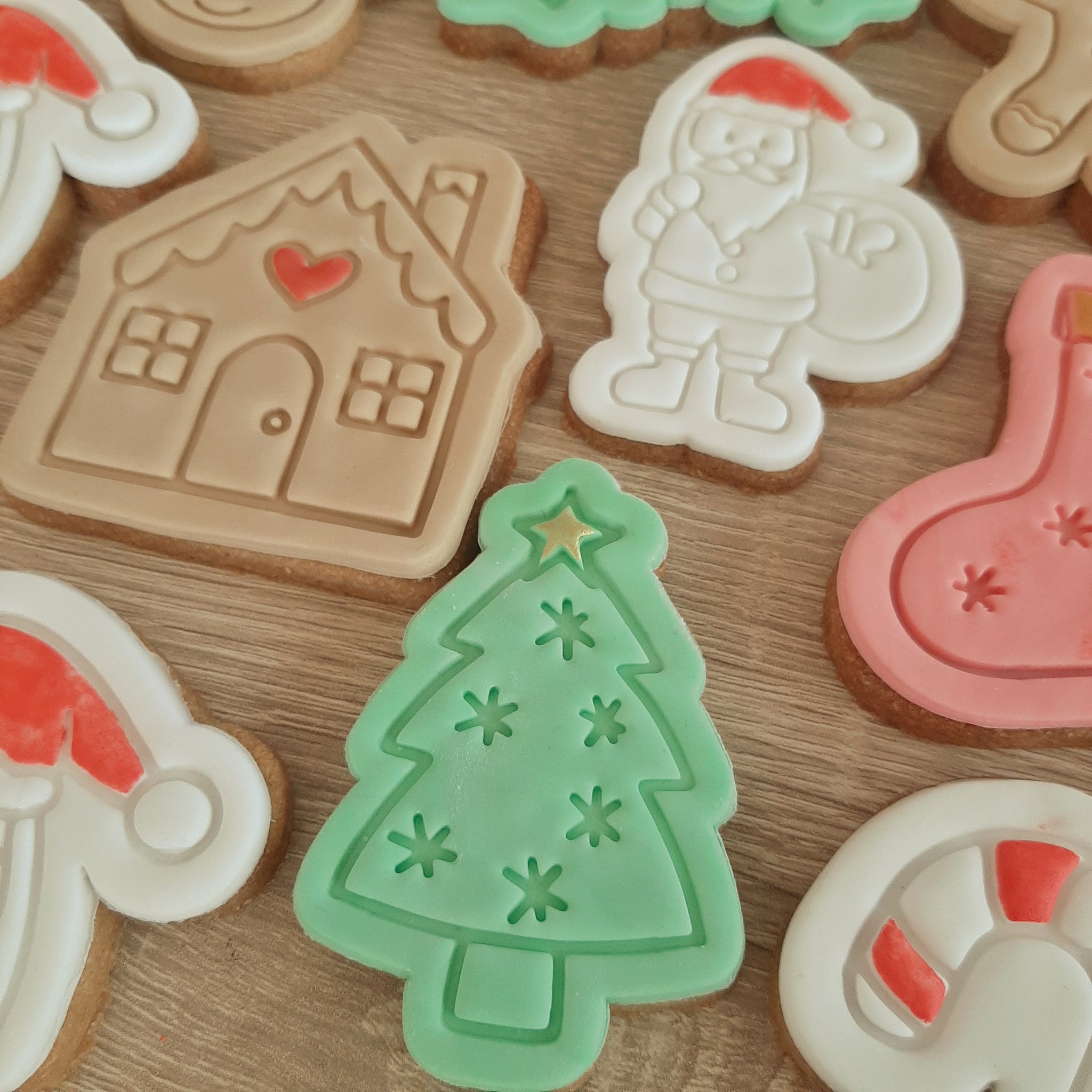 Bauble Ball Tree Christmas Cookie Cutter Pastry Fondant Dough Biscuit, Fondant Cutter, Clay Cutter