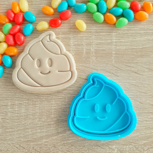 Poop Cookie Cutter & Fondant Stamp